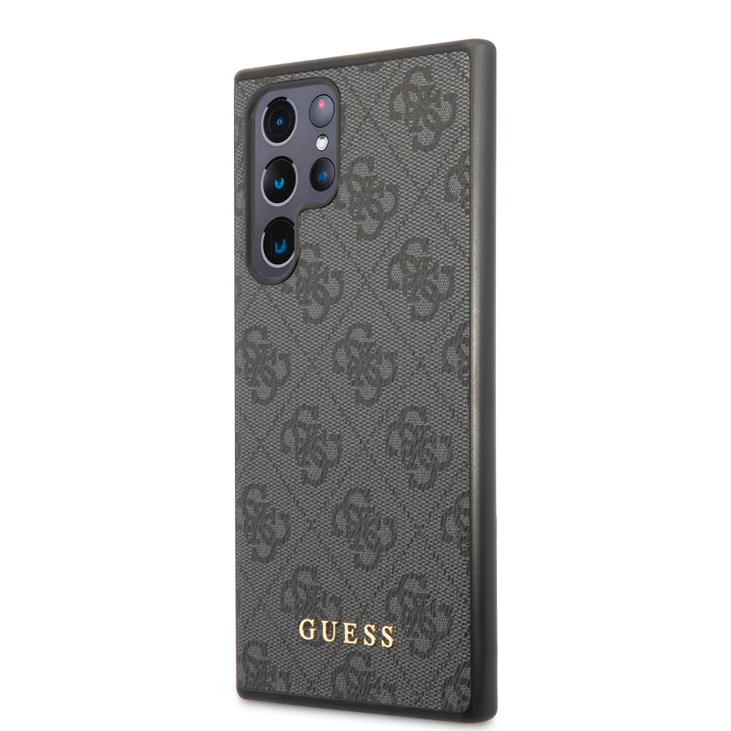 Samsung Galaxy S23 Ultra 5G Leder Hardcase Hülle 4G Metal Logo (GUHCS23LG4GFGR) - Grau