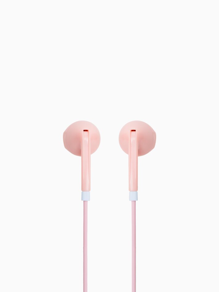 Fones de ouvido Bluetooth com microfone e controle de reprodução - Rosa
