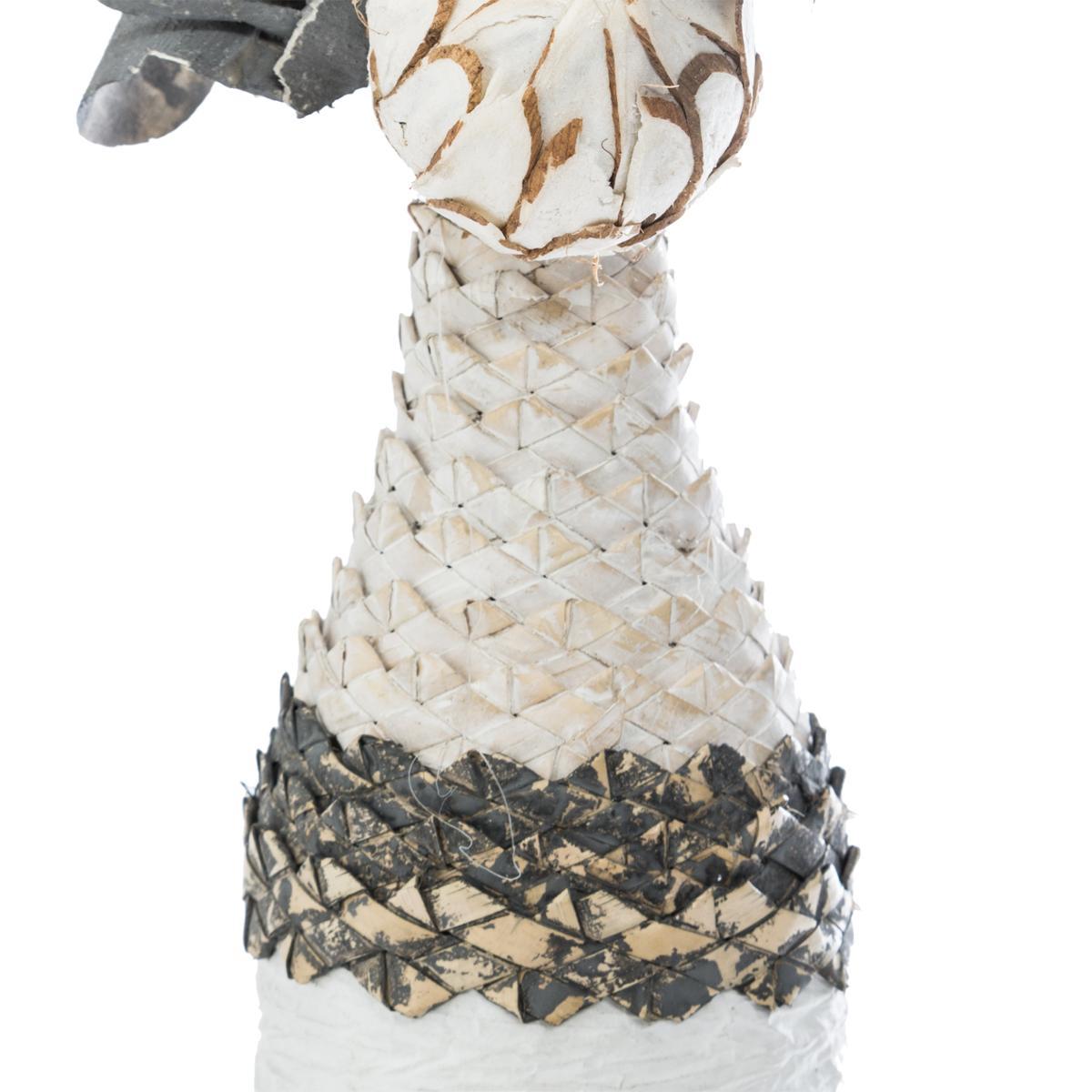 COMPOSITION ET VASE OSIER H.50CM