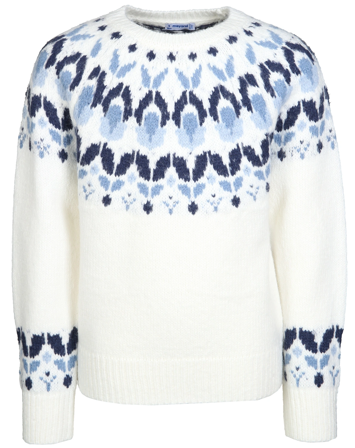 Strick-Pullover JACQUARD in weiß
