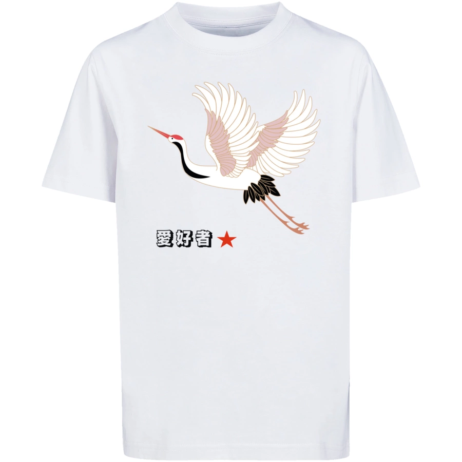 F4NT4STIC T-Shirt Kranich Japan weiß