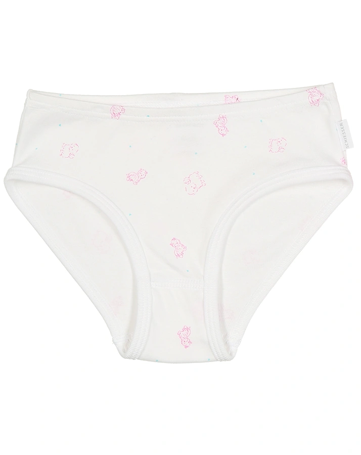 Hüftslip CLASSICS – HUND 2er Pack in pink/weiß