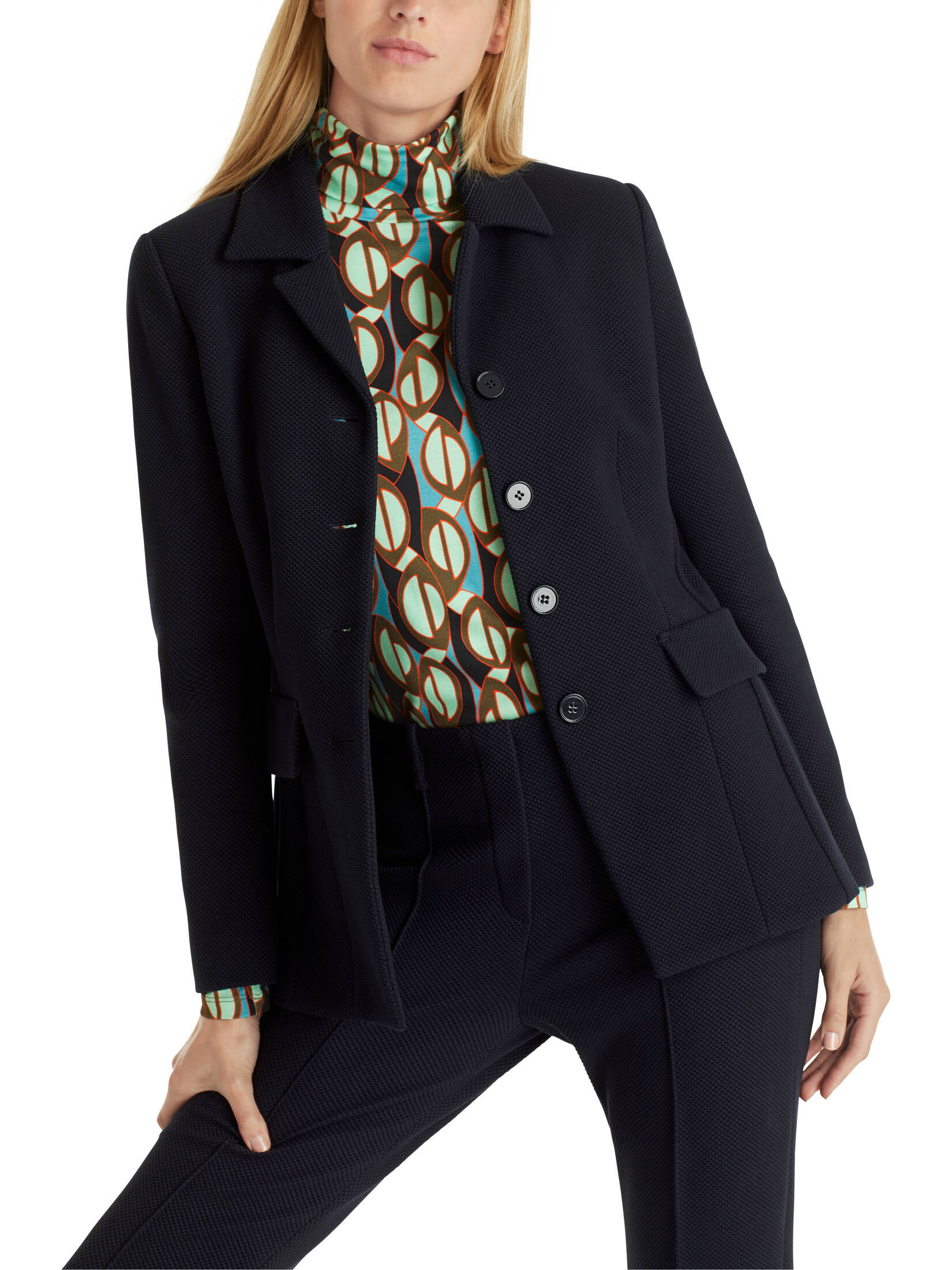 Marc Cain| Damen Blazer mit schmalem Revers