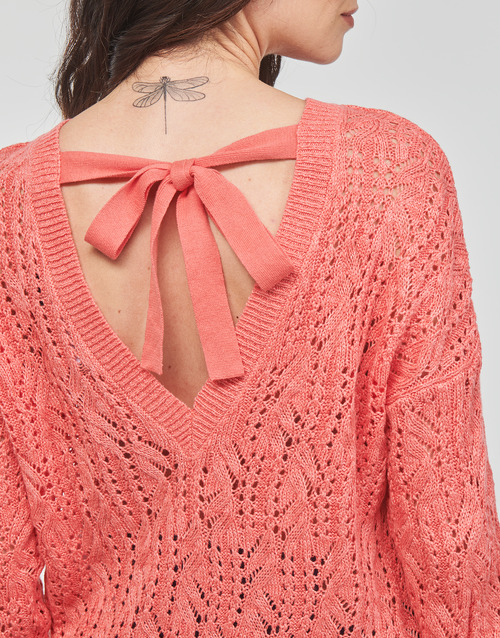 Vero Moda - VMVERENA LS OPEN BOW BACK PULLOVER BOO - Corail