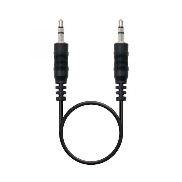 Nanocable Cabo Áudio Jack 3.5mm M p/ Áudio Jack 3.5mm M 1.5m Black - 10.24.0101
