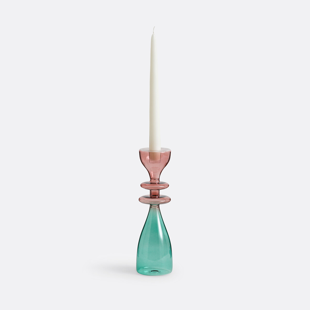 LA REDOUTE INTERIEURS<br>Castiçal de vidro Alt.25,5 cm, Boamia
