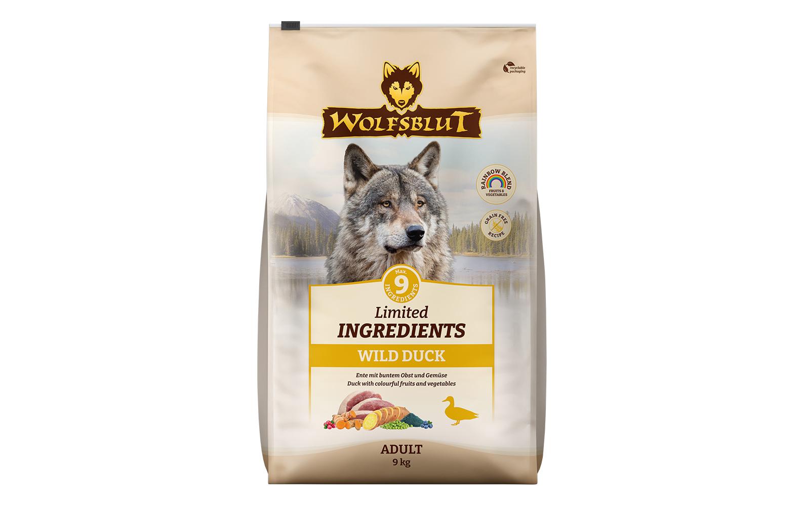 Trockenfutter Adult Wild Duck 9 kgAlleinfuttermittel für erwachsene Hunde