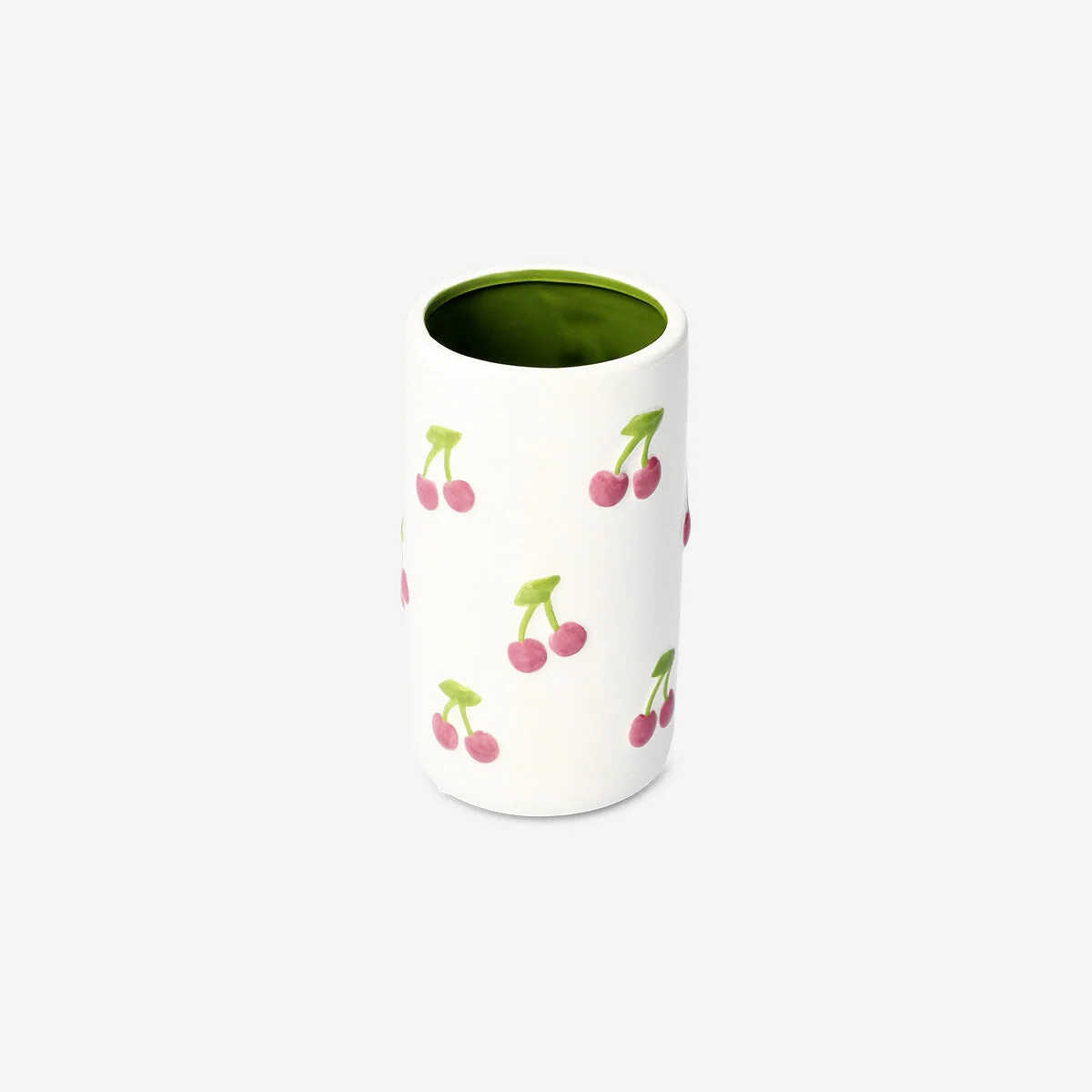 Vase med prægede kirsebær