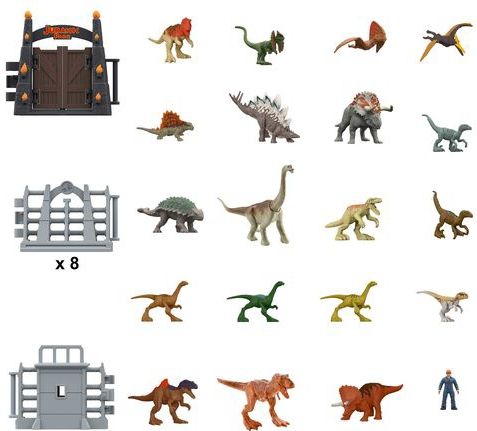 Jurassic World - 30-jarig Jubileum Adventskalender - Speelfigurenset