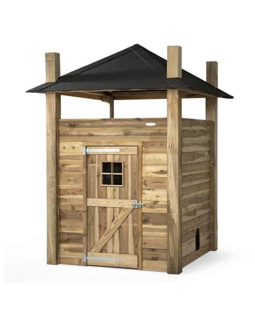 Voldux Hooiberg Loes - Kippenhok - 175x175x225 cm Bruin