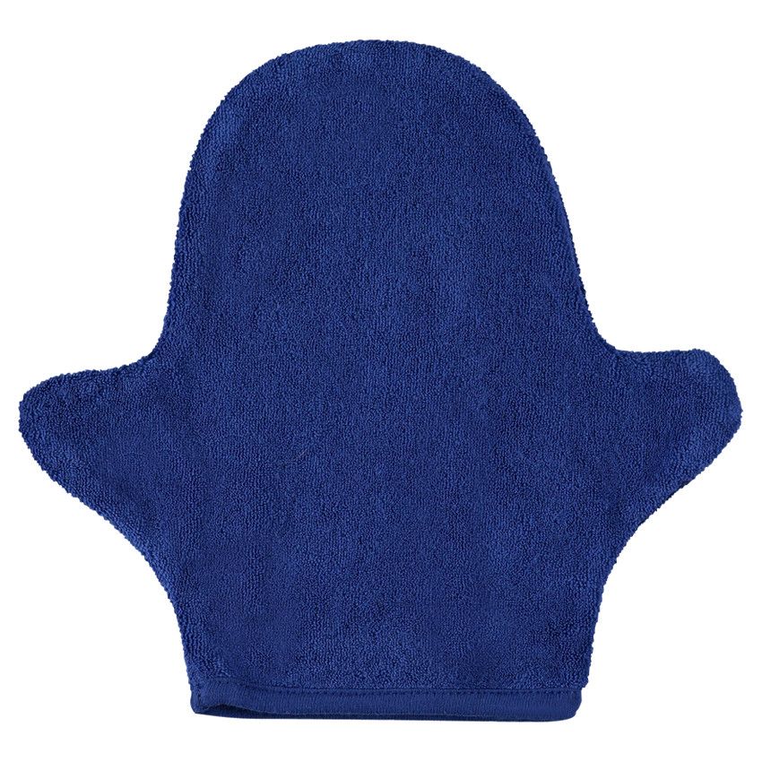 Gant de toilette marionnette avec forme fantaisie - Bleu
