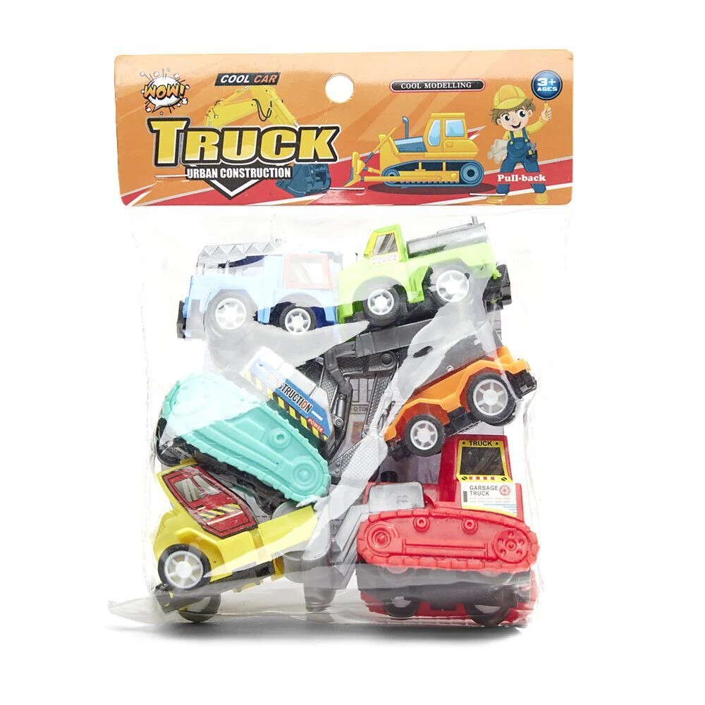 Lot de 6 jouets véhicules de chantier