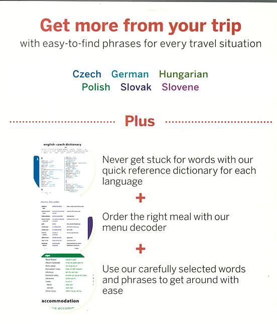 LONELY PLANET - CENTRAL EUROPE PHRASEBOOK