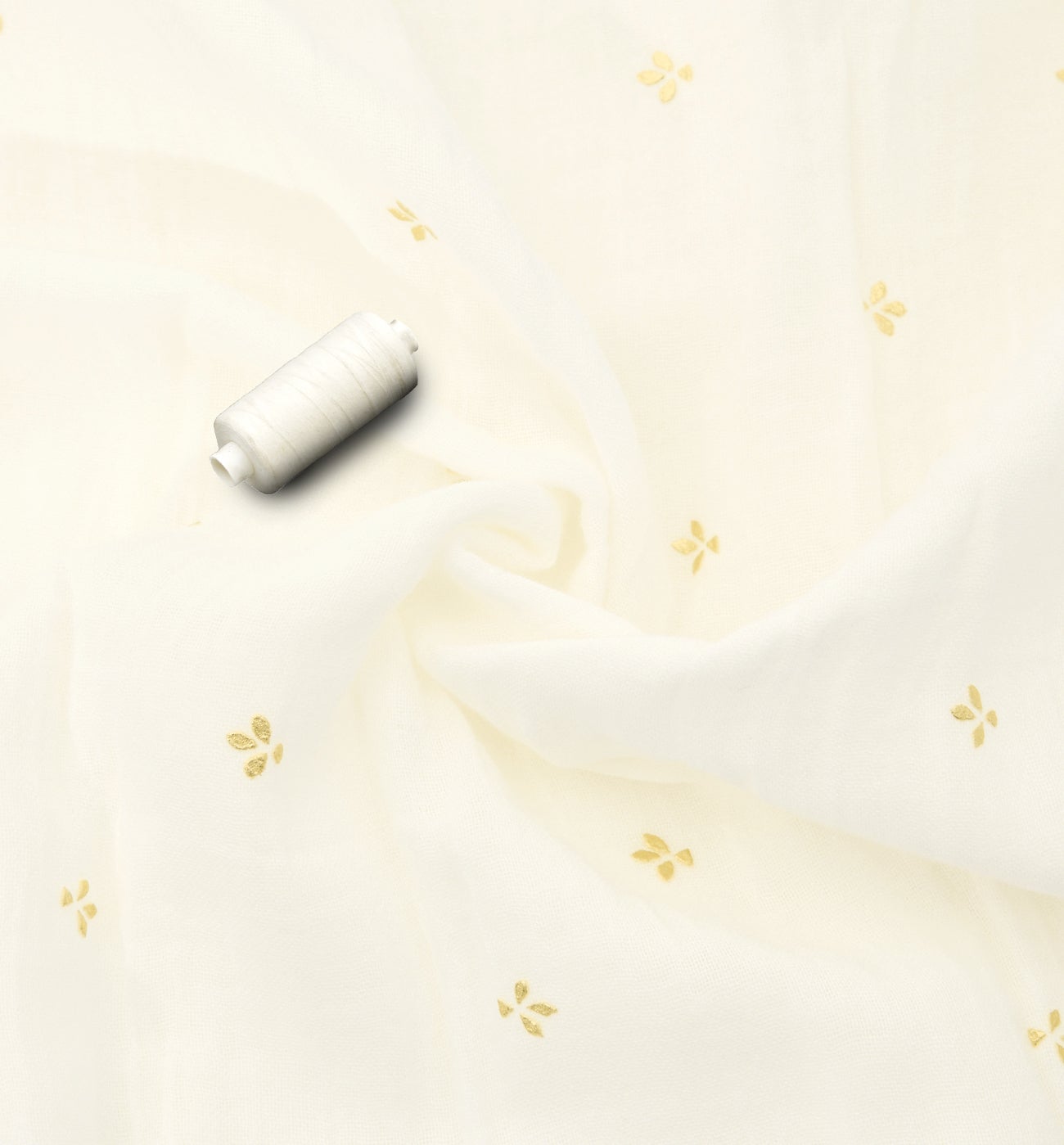 Coupon de 3 m en gaze de coton - Ecru
