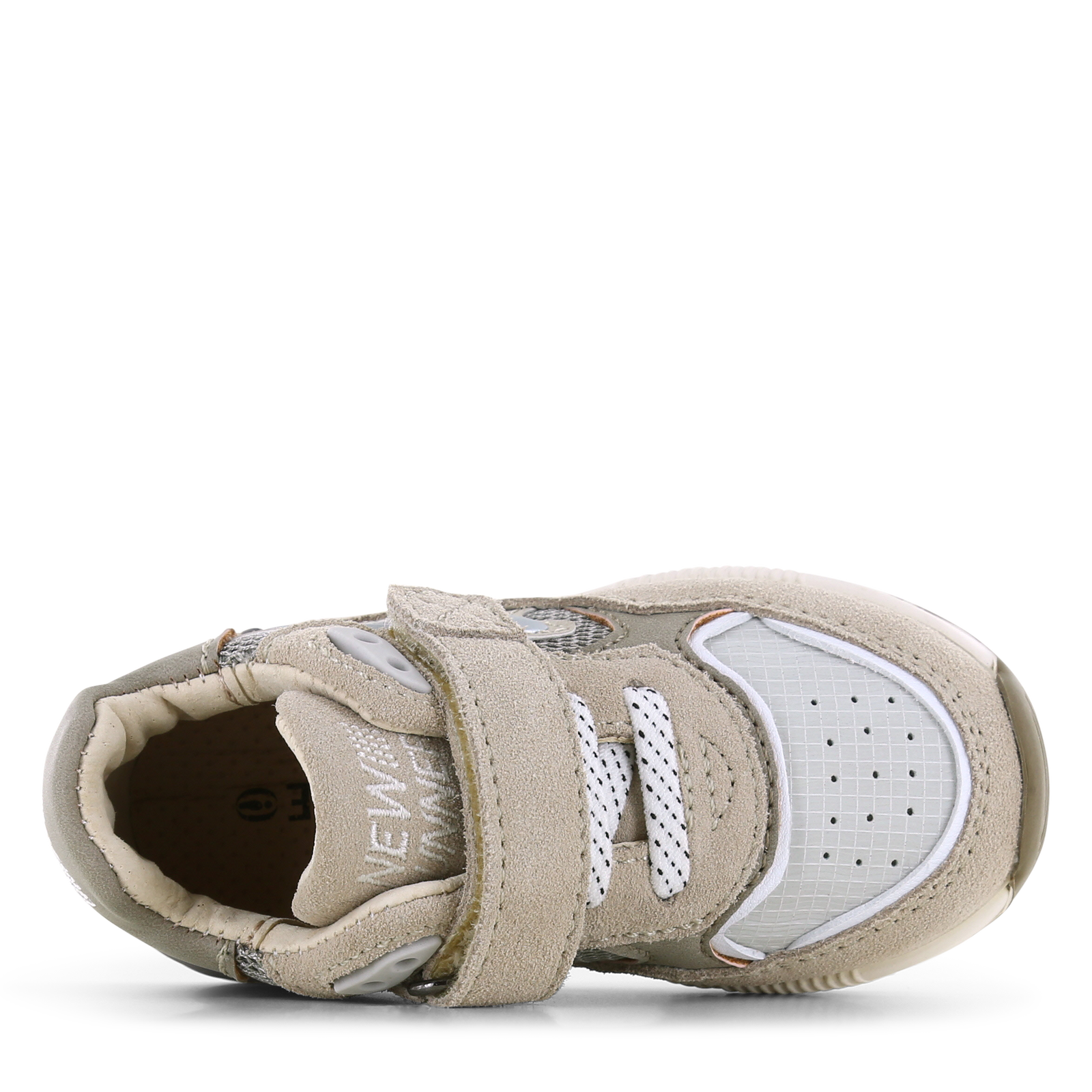 Shoesme beige-grijze sneaker Leer, Microleer | Jongens schoenen