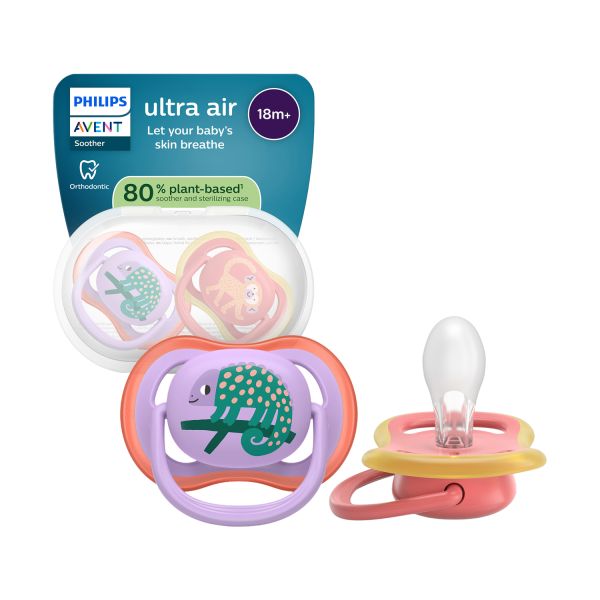 Philips Avent Ultra Air Fopspeen - 18+ Mnd - 2 Stuks - Plant-based