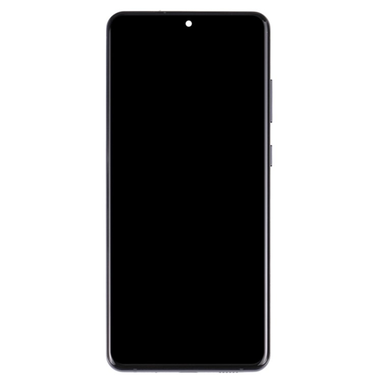 (OEM) Samsung Galaxy S20 Ultra / S20 Ultra 5G Ersatzdisplay AMOLED Touchscreen Digitizer mit Rahmen Bildschirm Reparatur – Schwarz