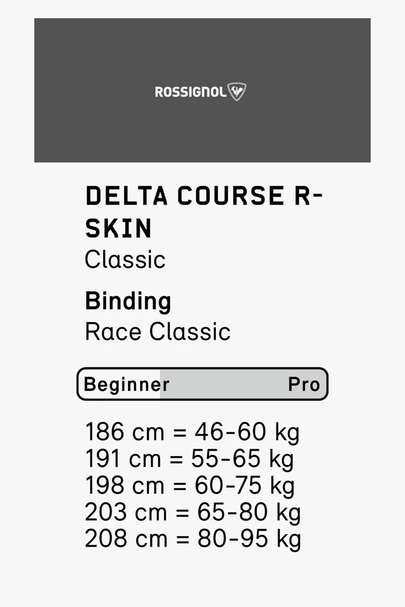Rossignol Delta Course R-Skin Langlaufski Set 2324