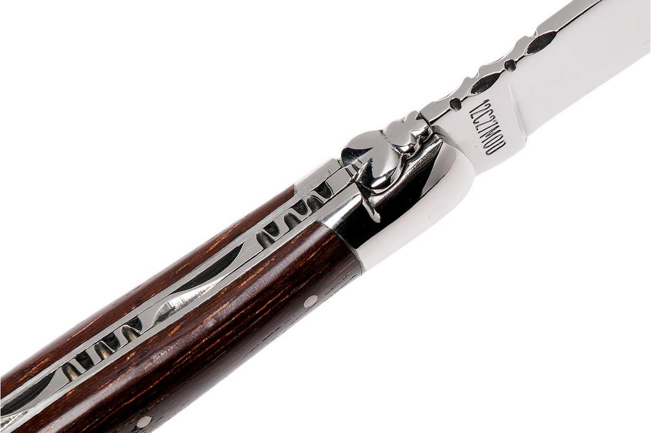 Laguiole en Aubrac zakmes 12 cm iroko hout, L0212ZOI-FSJ1