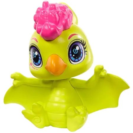 Mattel Cave Club Fernessa Puppe (25 cm) mit Haus-Dinosaurier