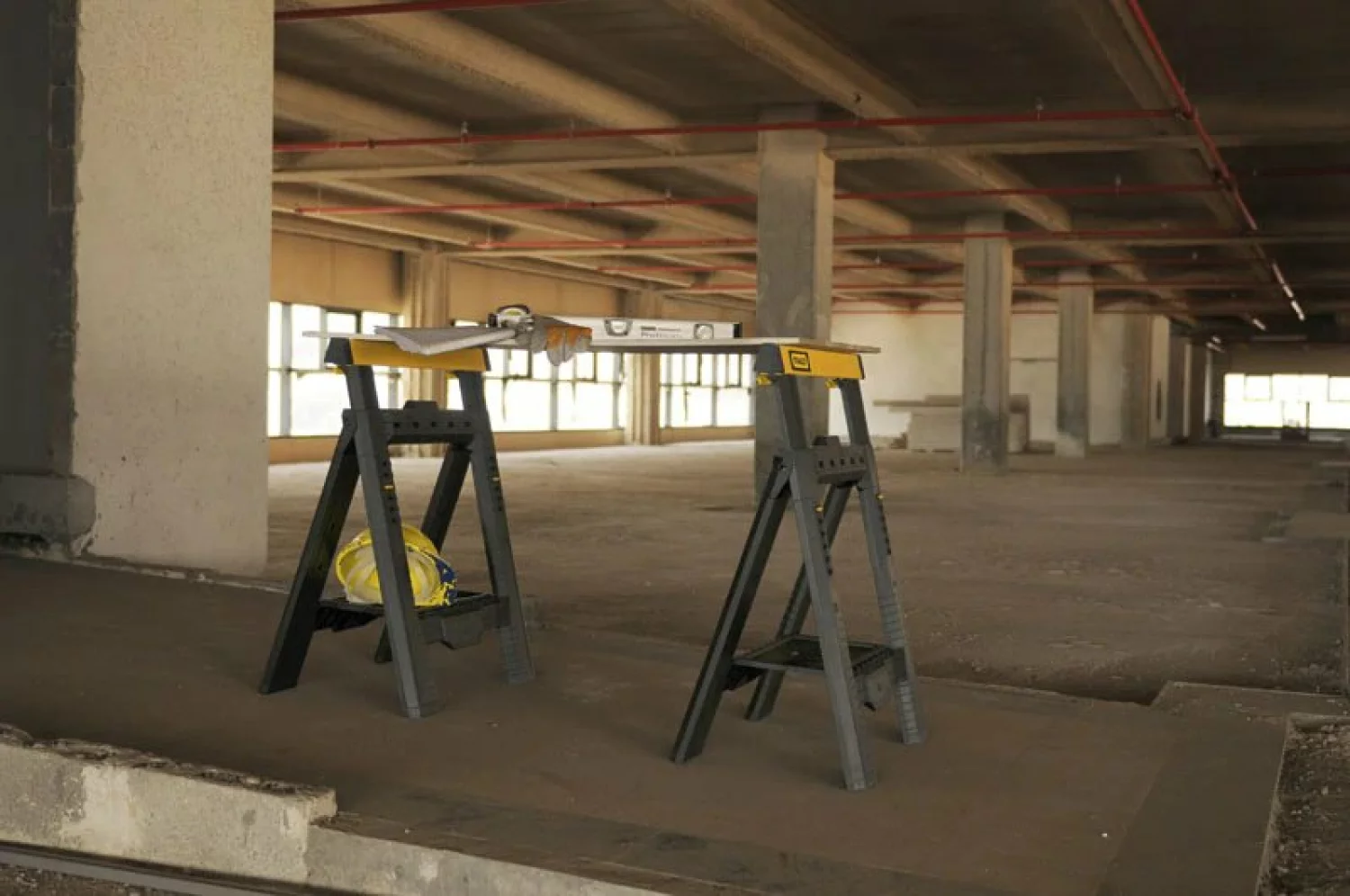 Stanley STST1-70559 Kunststof schragen - hoogte en breedte verstelbaar - draagcapaciteit 454 kg (set van 2 stuks)
