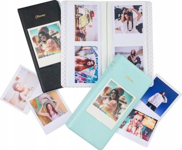 Polaroid-album for 64 Polaroid-bilder / minner Svart