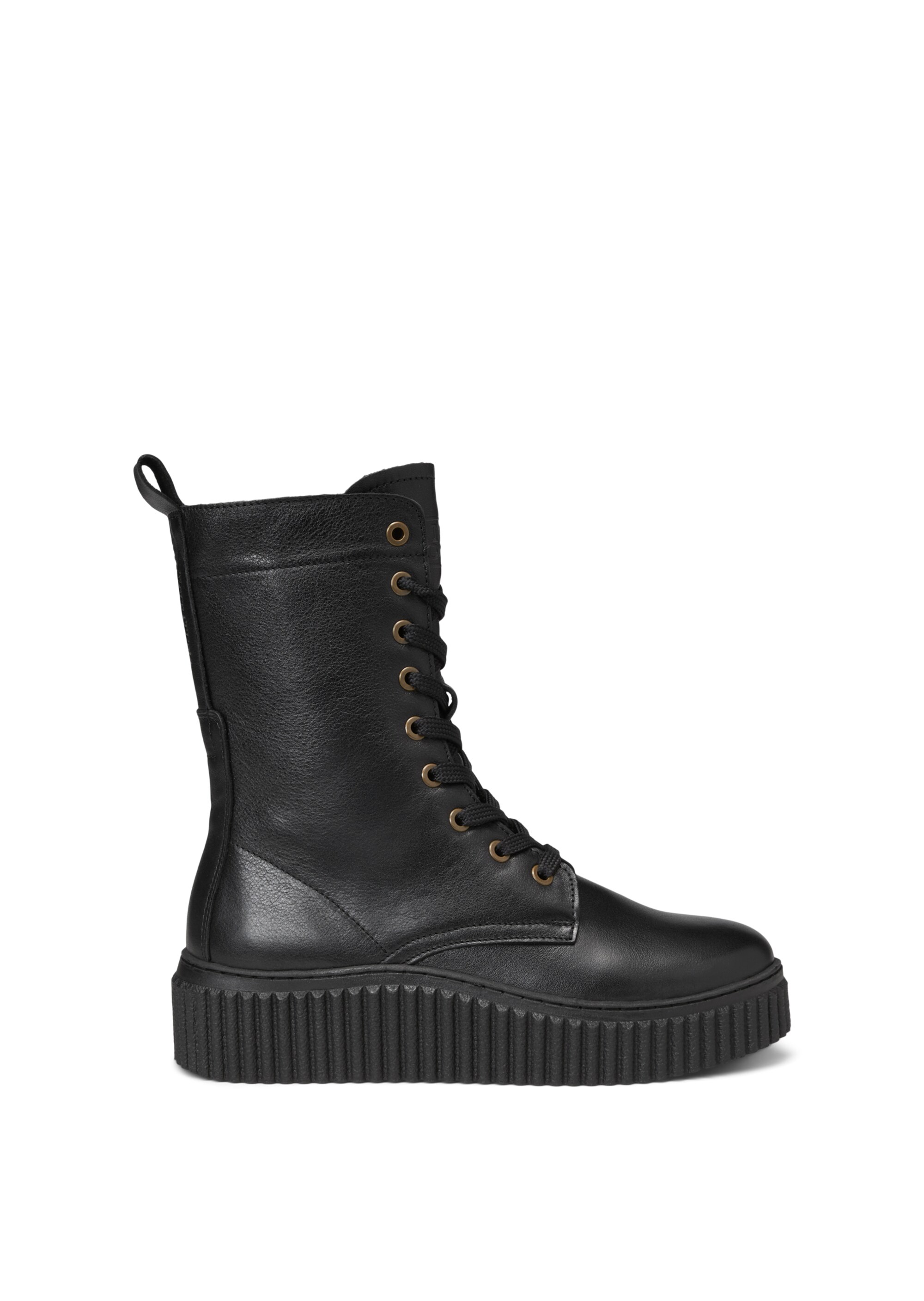 Schnürstiefel aus softem Kalbleder
