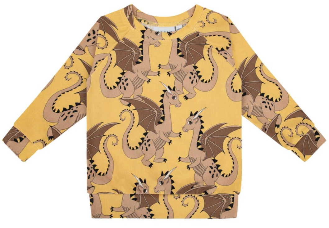 Langarmshirt DRAGON AOP in yellow