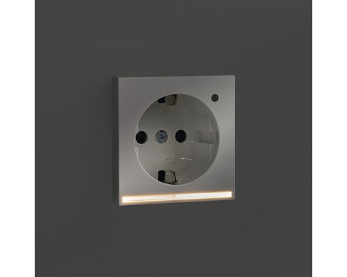 Jung A 1520-O WW LNW fitting met LED oriëntatieverlichting alpinewit