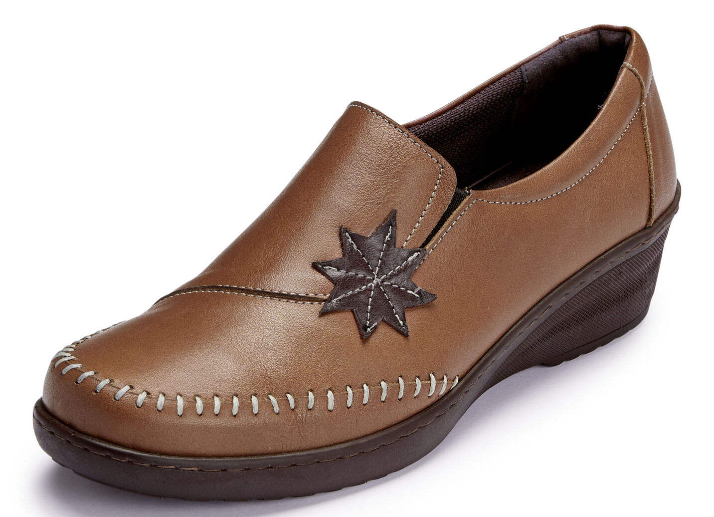 Gemini Slipper mit Leder-Applikation