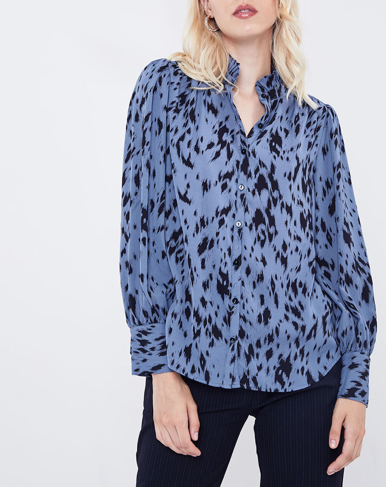 See u Soon Chemise Noix tachetée bleue
