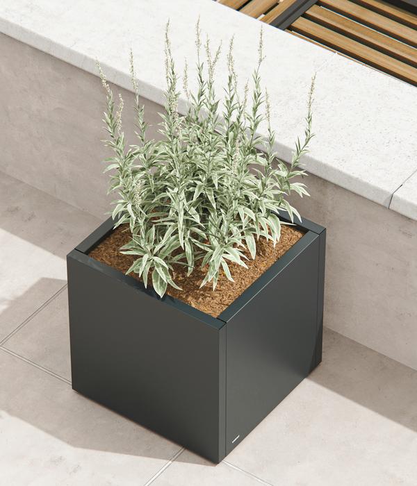 Herstera Metall-Pflanztopf Cube, quadratisch,