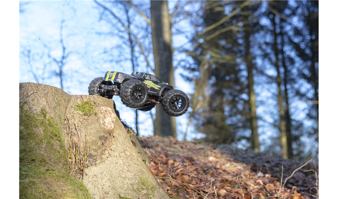 Fjernstyret bil 40 km/t Monster Truck 4WD Li-Po 2S 7.4V-1600mAh