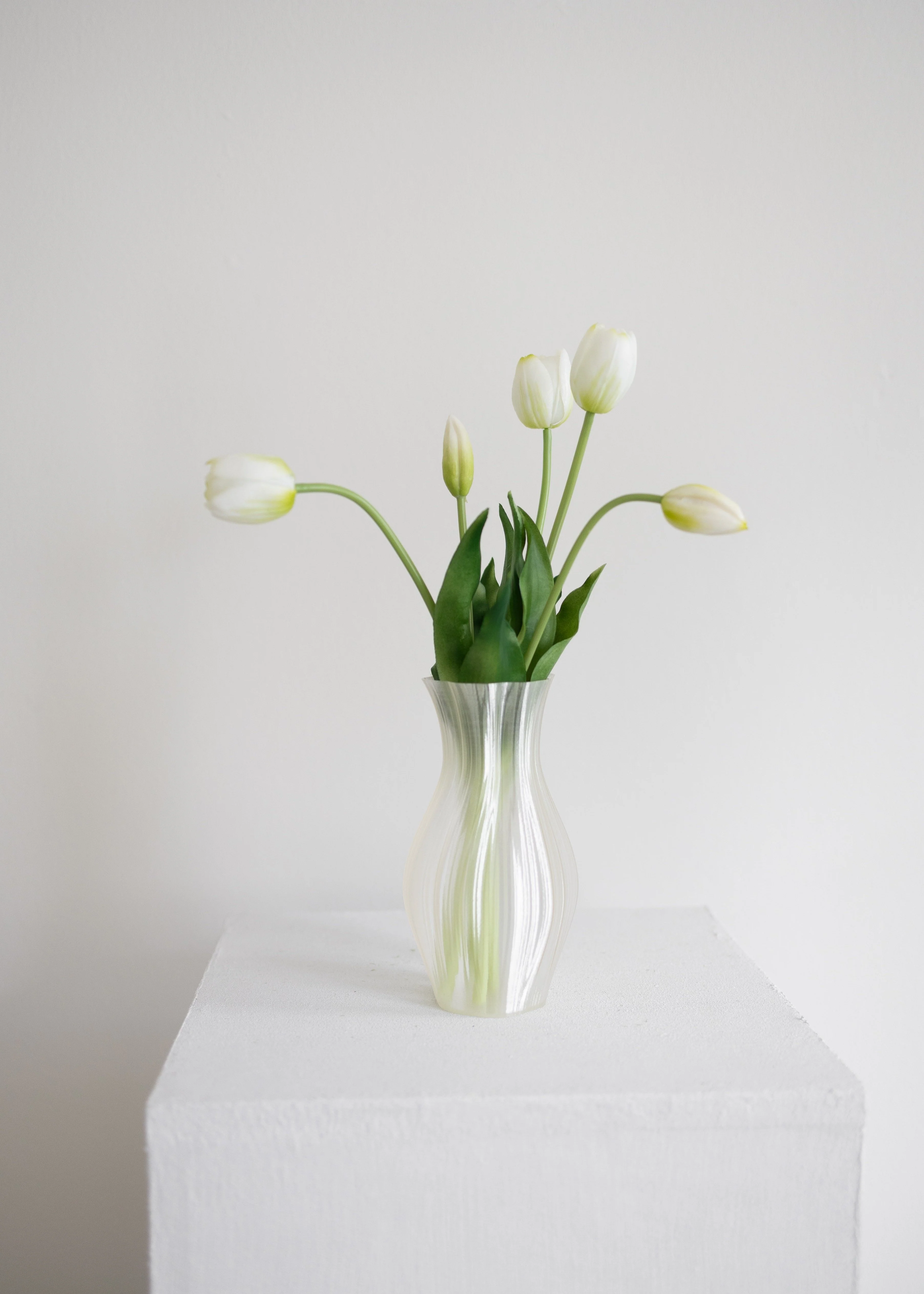 BLOOM OBJECTS  Kunstig Tulipan buket - hvid