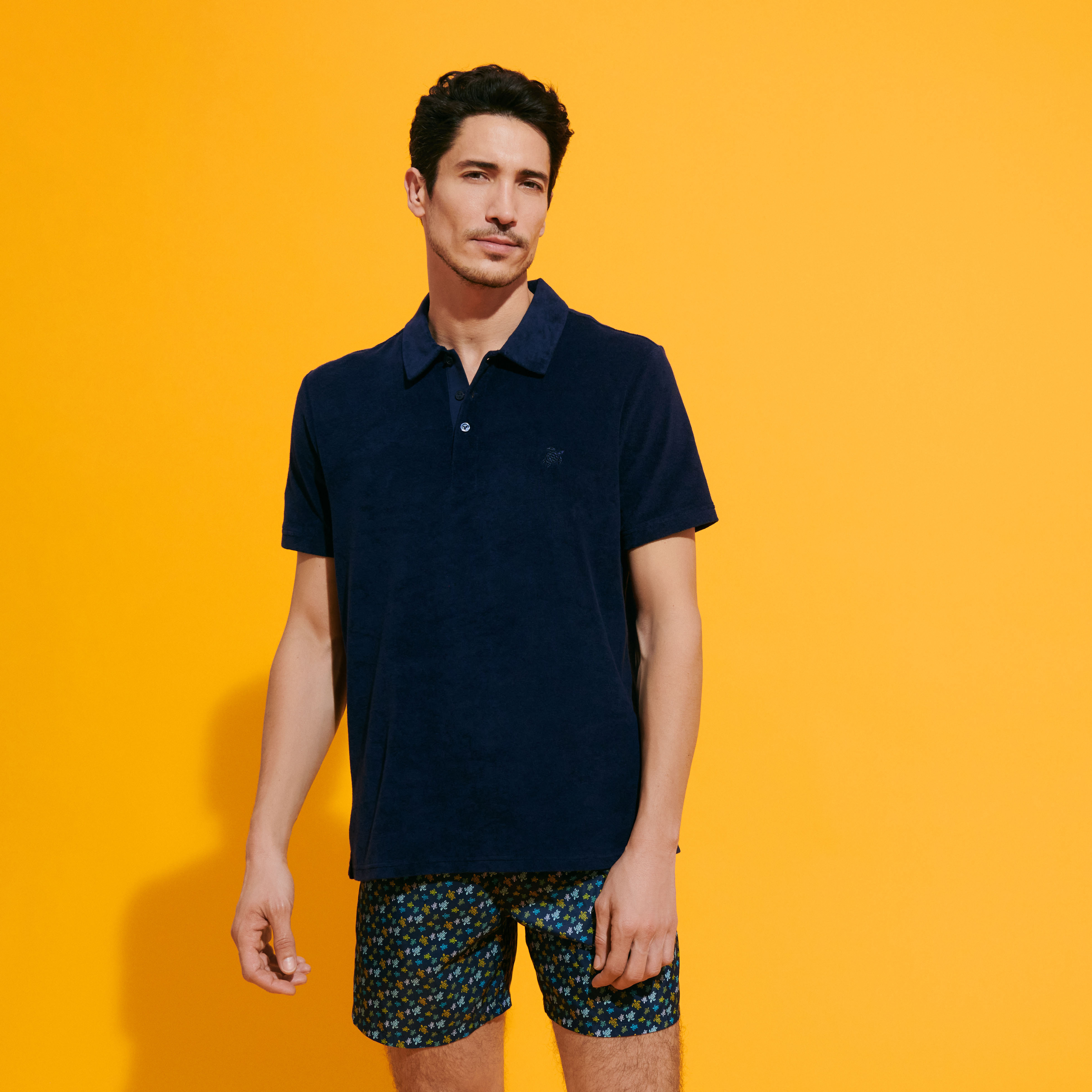 Polo en coton éponge organique homme uni | Site Vilebrequin | PHEC3Q00