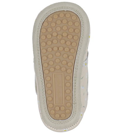 Pom Pom Leder-Krabbelschuhe - Anfänger Klettband Print - Bellis