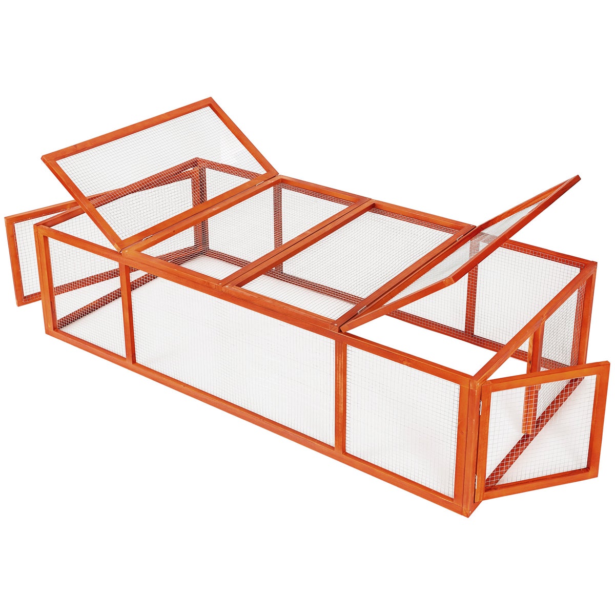Konijnenhok tectake Roger van hout 181 x 90 x 48 cm