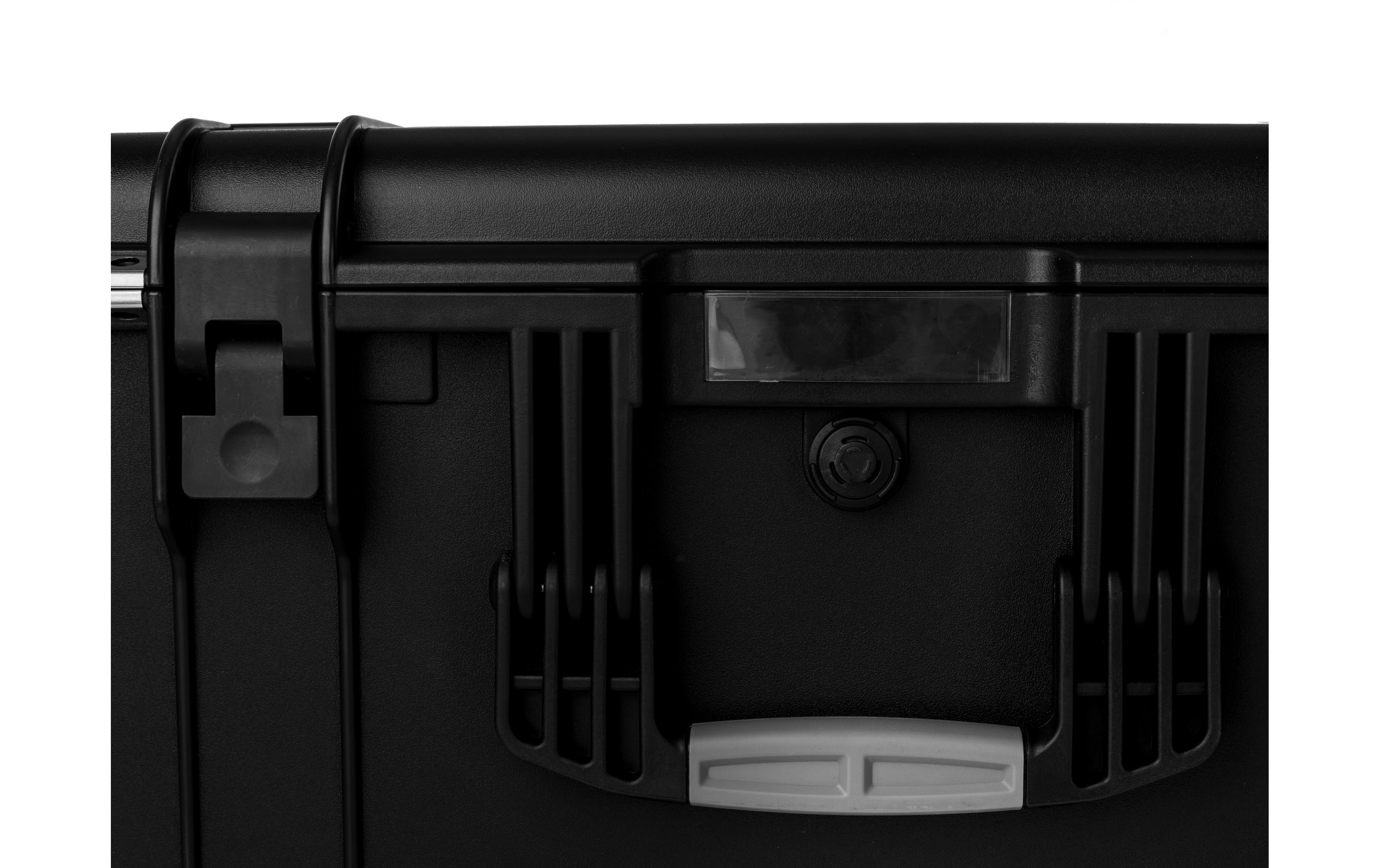 Schutzkoffer mit Schaumstoffeinlage, 116.8 l, Schwarz<br>Für den sicheren Transport von empfindlichen Geräten