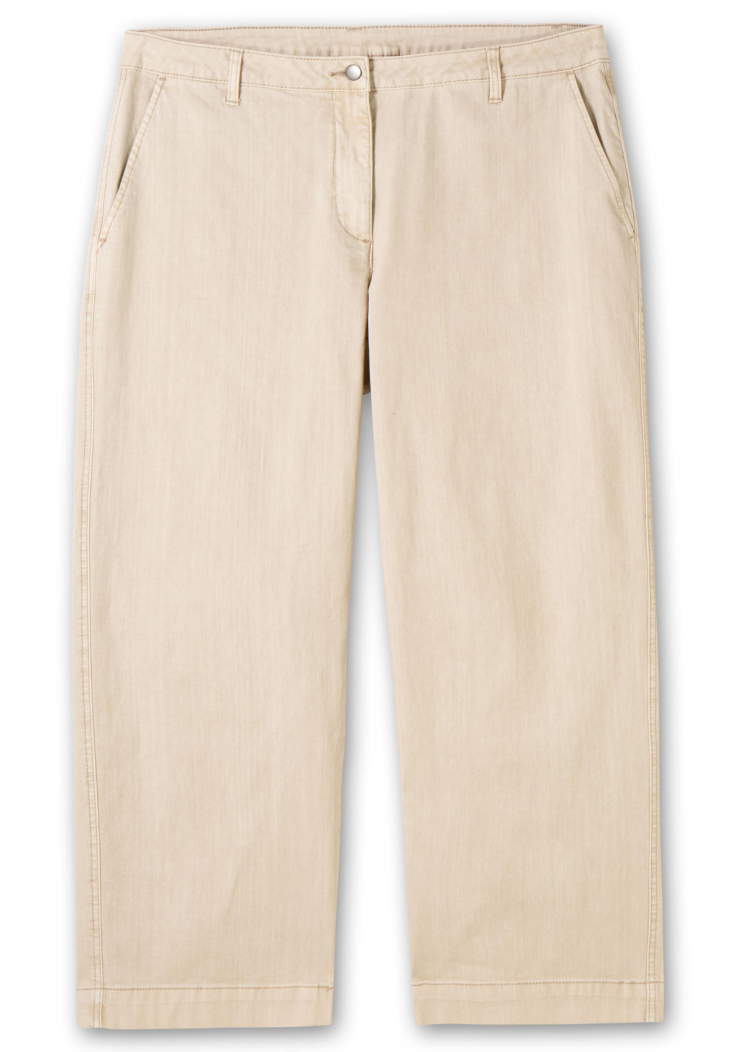 Culotte aus weichem Twill, in gewaschener Optik