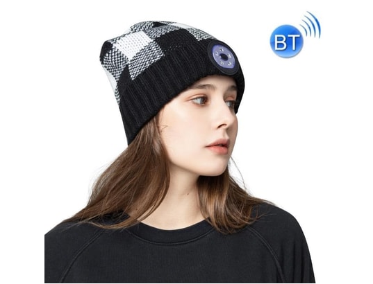 YONIS - Bonnet connecté bluetooth led musique acrylique chaud lumièr...