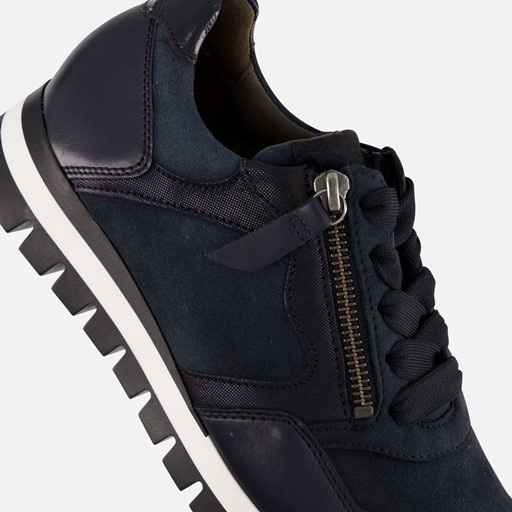 Gabor Sneakers blauw Suede