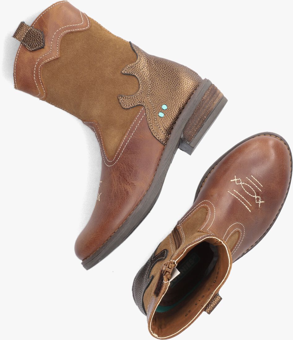 BUNNIESJR cognac bunniesjr enkellaarsjes robin rodeo