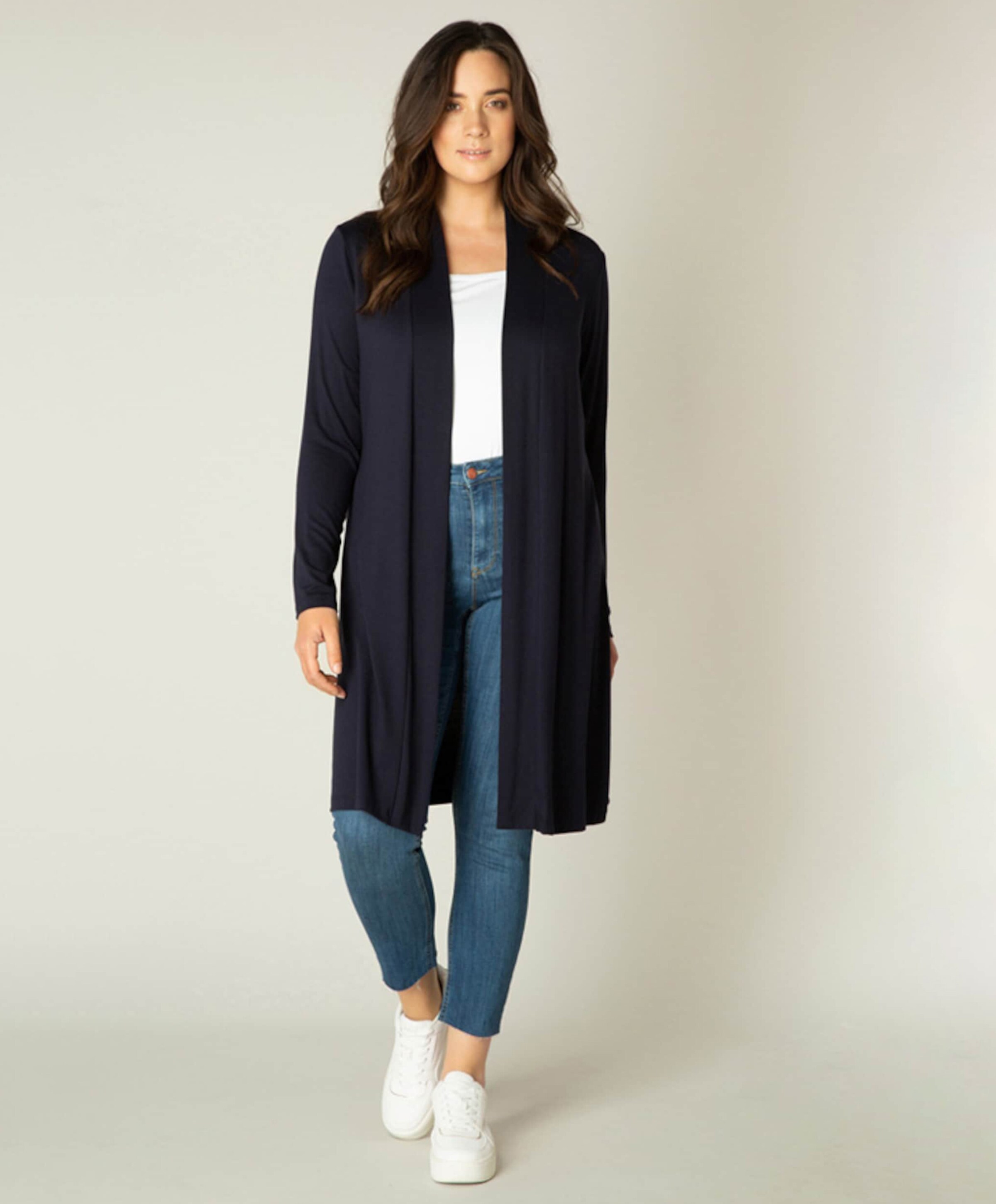 Base Level Curvy Dames vest blauw