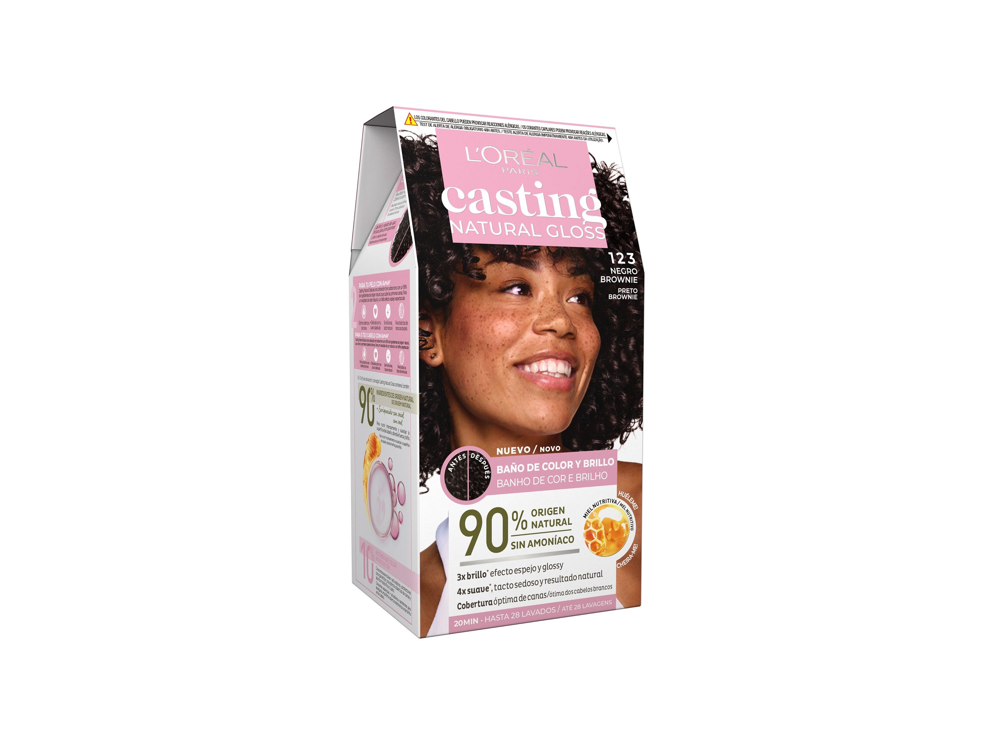 COLORAÇÃO CASTING NATURAL GLOSS 123 PRETO BROWNIE