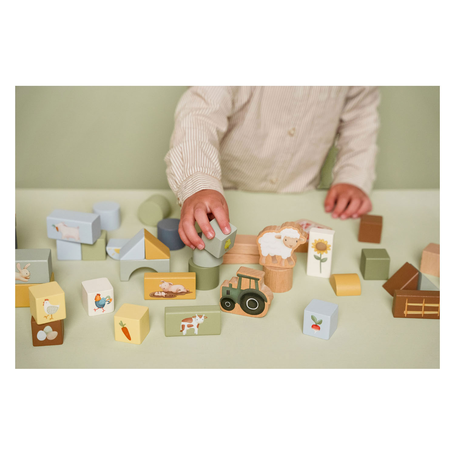 Little Dutch Houten Bouwblokken Little Farm FSC
