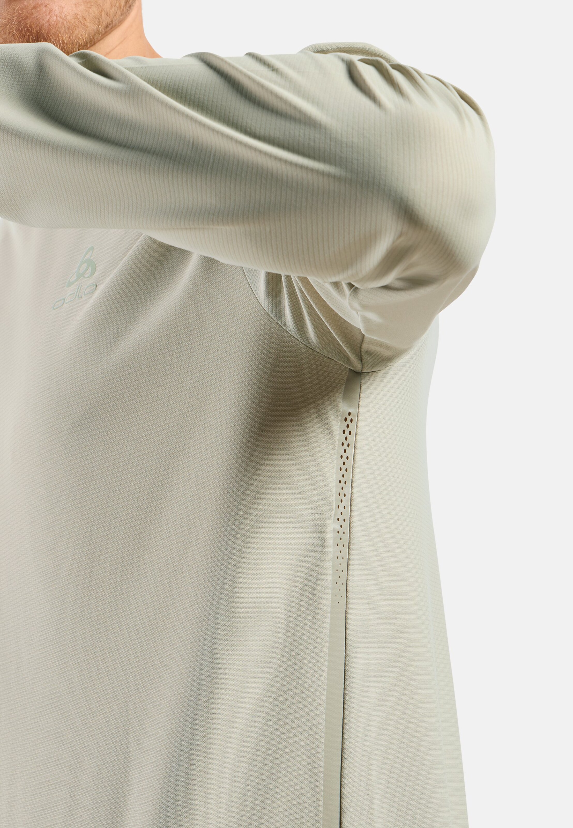 Zeroweight Chill-Tec Langarm-Laufshirt 2.0 in agate gray