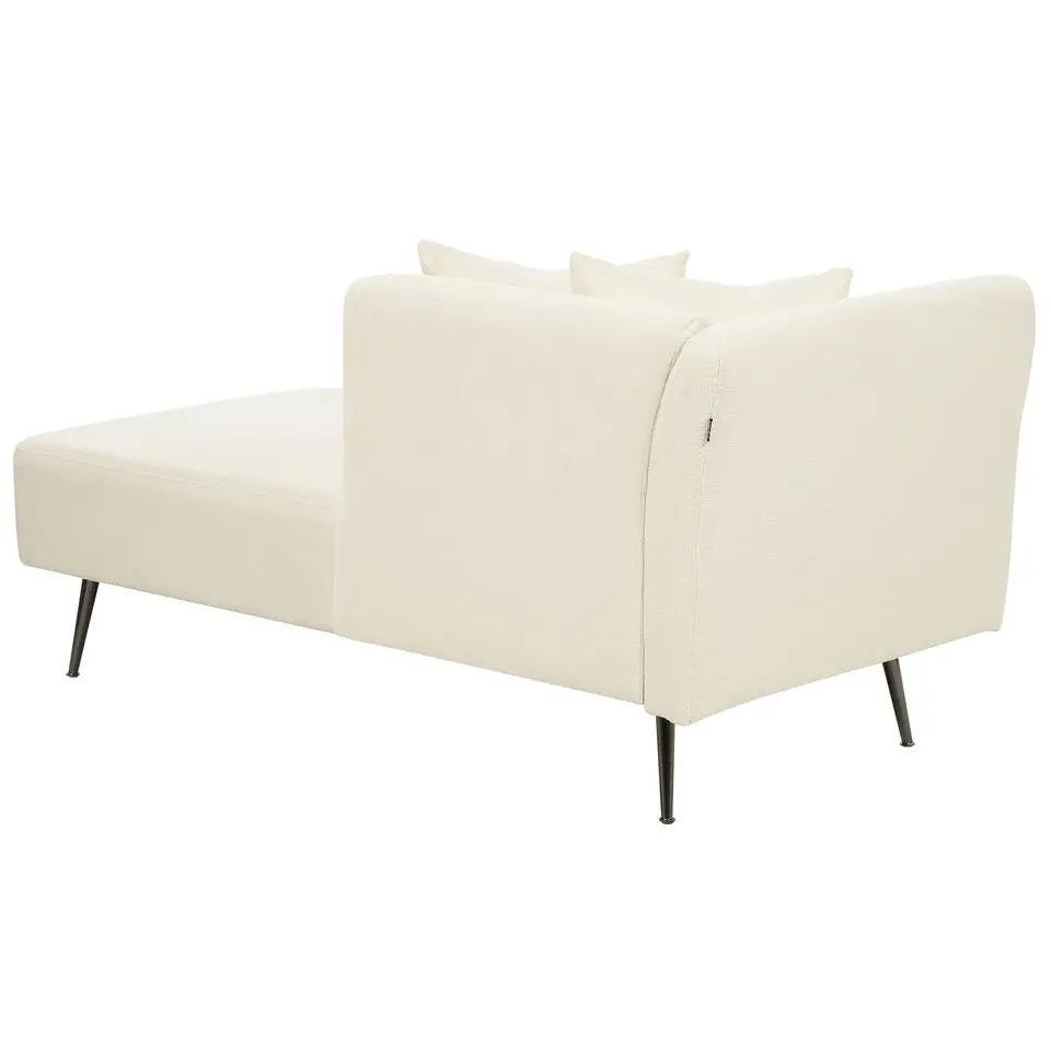 RIOM - Chaise longue - Wit - Linkszijdig - Bouclé