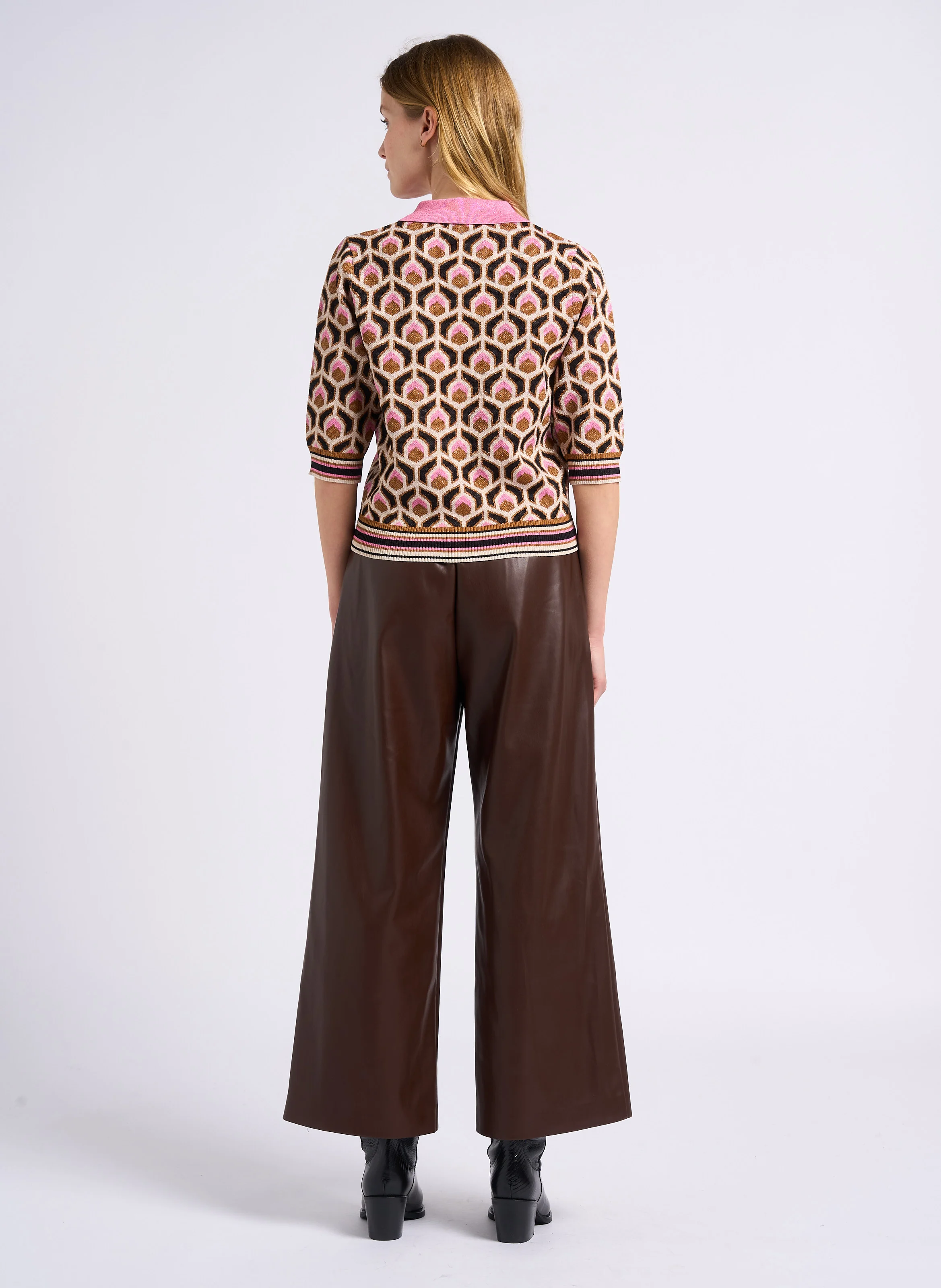 JOHAN - Pantalon large| Marron