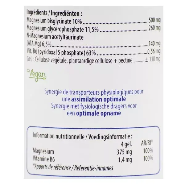 Be-Life Magnésium Quatro 900 90 gélules
