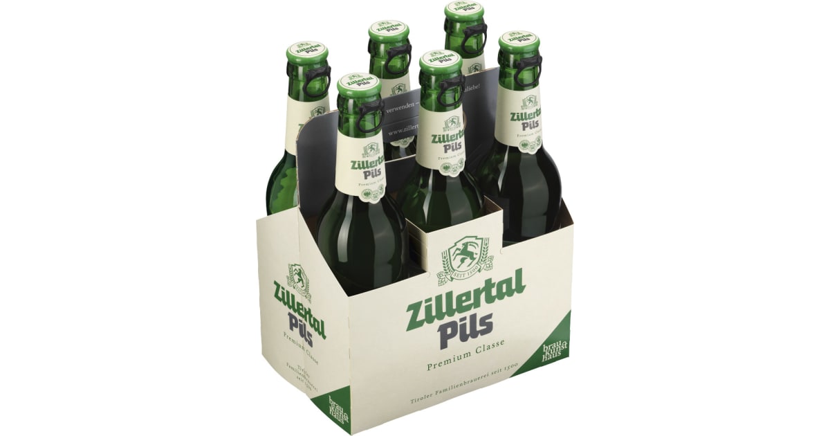 Zillertal Bier Pils Tray 6x 0,33 Liter (Mehrweg)